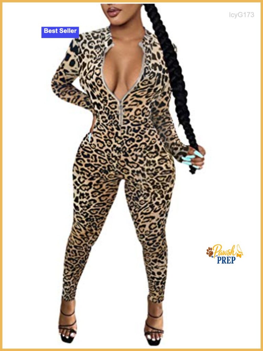 Bodycon Long Sleeve Zip Up One Piece Jumpsuit